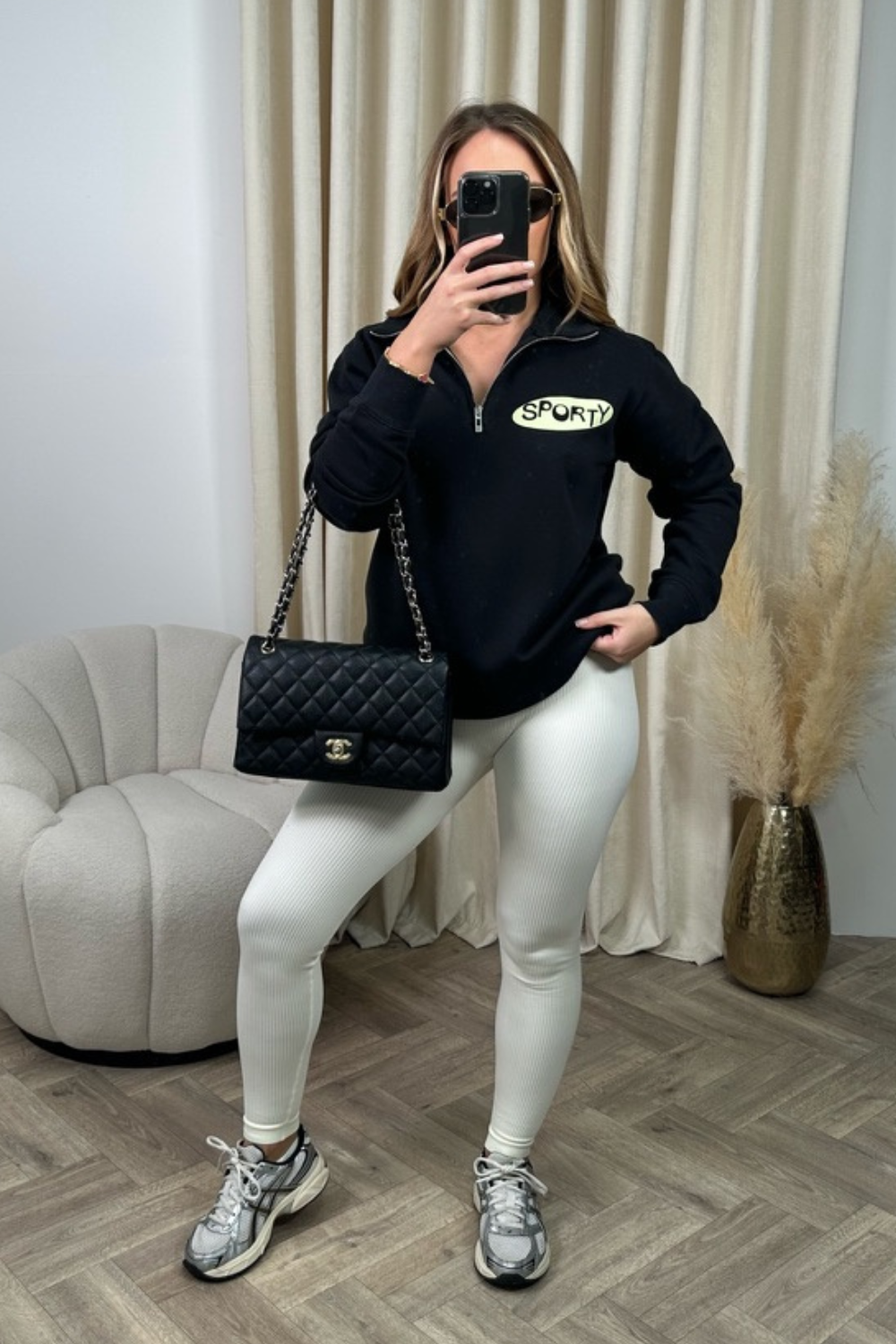 Calabasas black embroidered sweater and legging set – Glamify Famous For  Loungewear